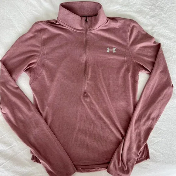 Under Armour Pink Half-Zip - Picture 1 of 7